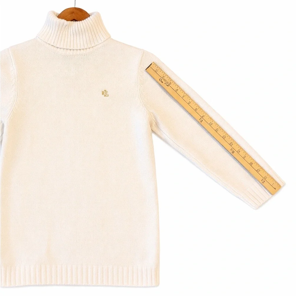 Lauren Ralph Lauren Kids Ivory Turtleneck Sweater Size M 5/6
